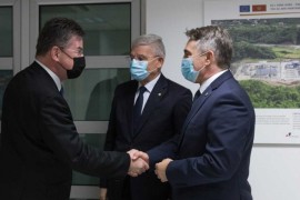 Komšić i Džaferović se sastali s Lajčakom u Podgorici
