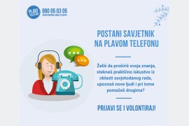 Produžen konkurs za volontere "Plavog telefona"