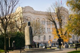 Obustava saobraćaja na Trgu srpskih vladara u Banjaluci