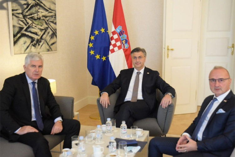Čović i Plenković: U neizbornoj godini riješiti pitanje Izbornog zakona BiH