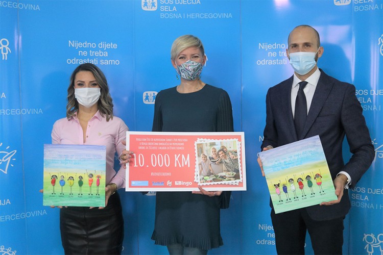 Bingo donirano 10.000 KM SOS Dječijim selima BiH