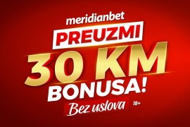 Besplatno sportsko klađenje! Meridian danas poklanja 30 KM, bez uslova!