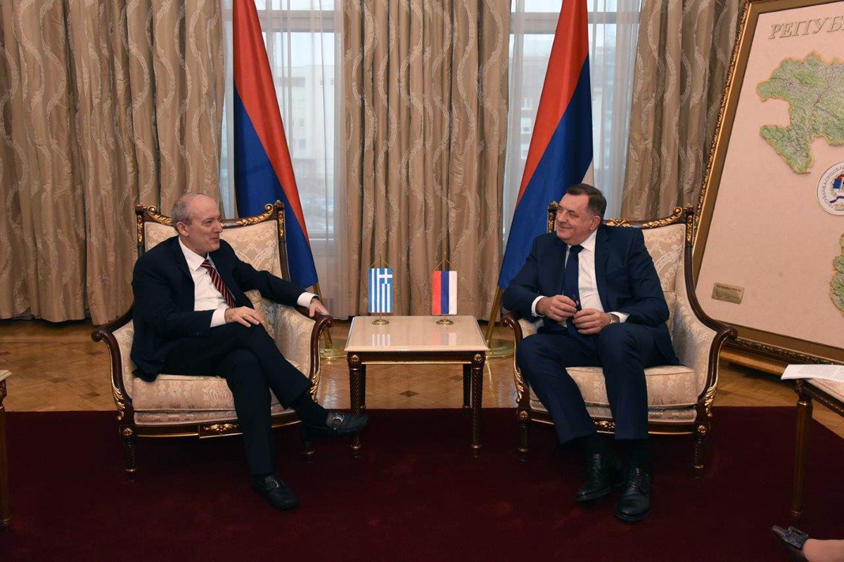 Dodik sa Papandreuom: "Potrebno očuvanje ustavne pozicije Srpske"