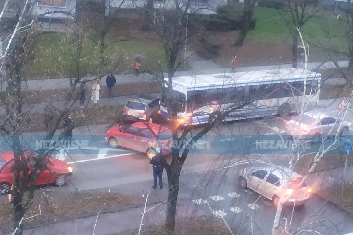 Udes u banjalučkom naselju Borik, gužve u saobraćaju