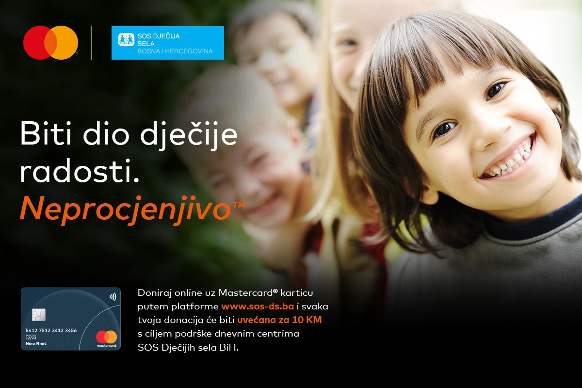 Mastercard i SOS Dječija sela za još bolje uslove rada "SOS dnevnih centara"