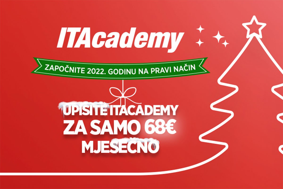 JOŠ SAMO DANAS: Upišite ITAcademy po najnižoj cijeni i promijenite život u 2022.