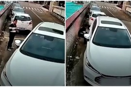 Pokušao paralelno parkirati, nije mu išlo, pa auto ugurao rukama na ...