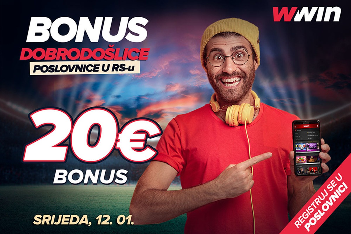 Ne propustite sjajnu priliku: Wwin - bonus dobrodošlice - srijeda, 12.1.2022.