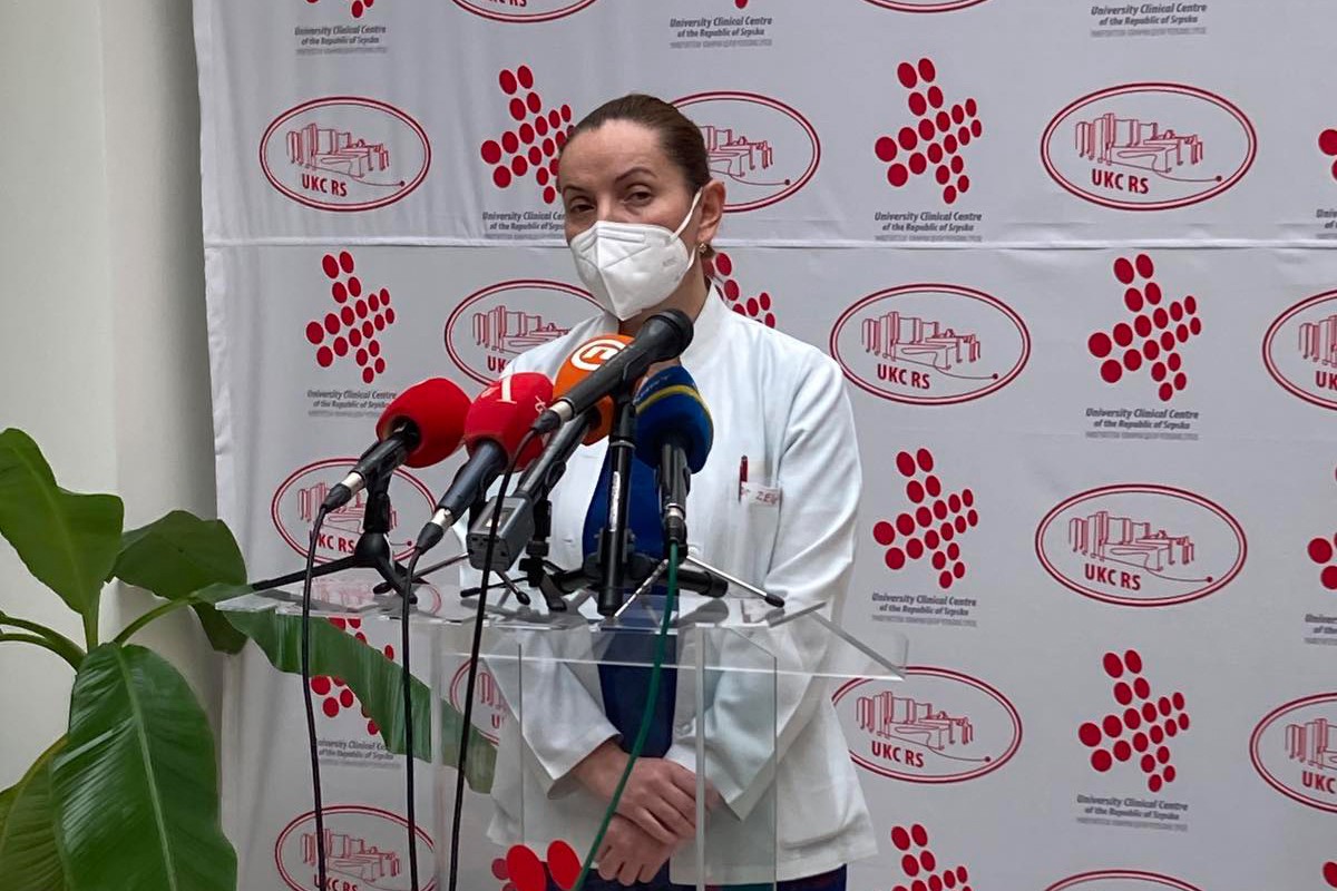 Zeljković: UKC RS otvara šesti sprat za kovid pacijente