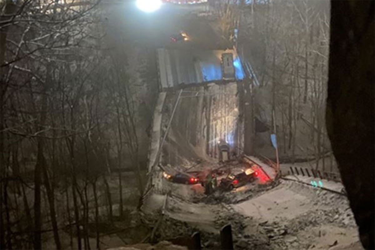 Bajden trebalo da govori o lošoj infrastrukturi, most se srušio nekoliko sati prije