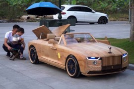 Vijetnamski majstor sinu napravio Rolls Royce od drveta