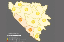 Oprez zbog jakog vjetra u dijelovima BiH