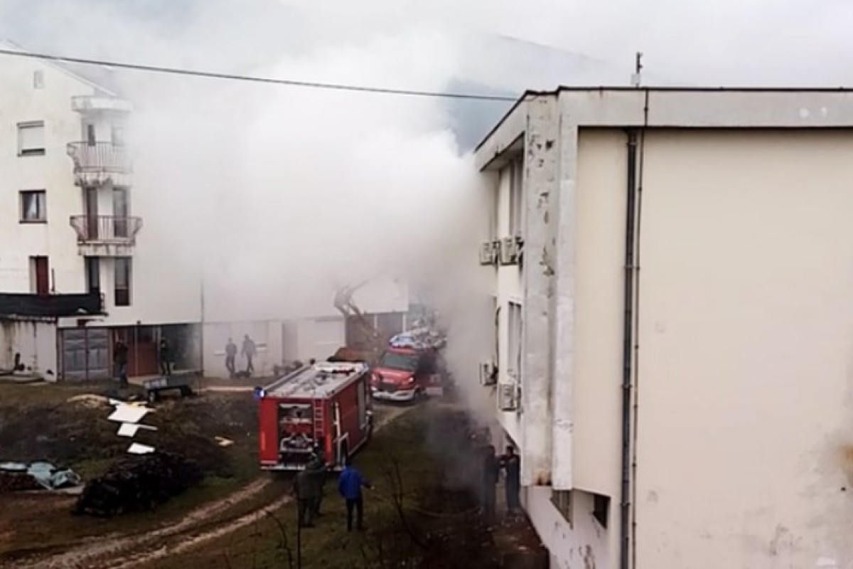 Požar u Đačkom domu u Bileći