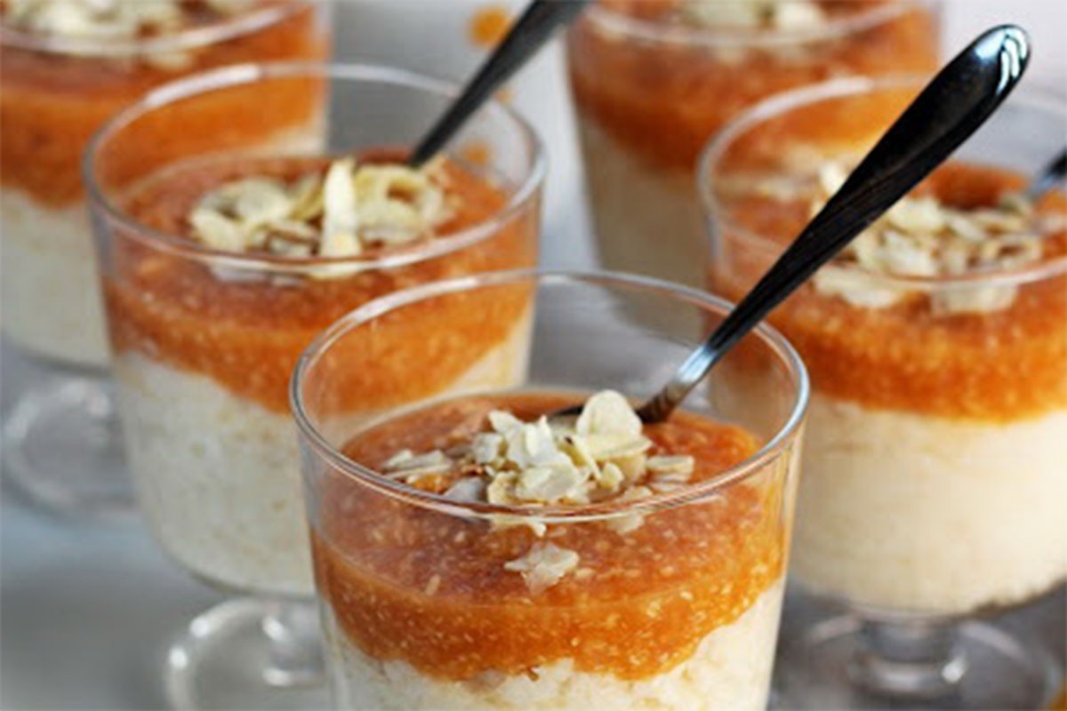 Griz puding s kompotom