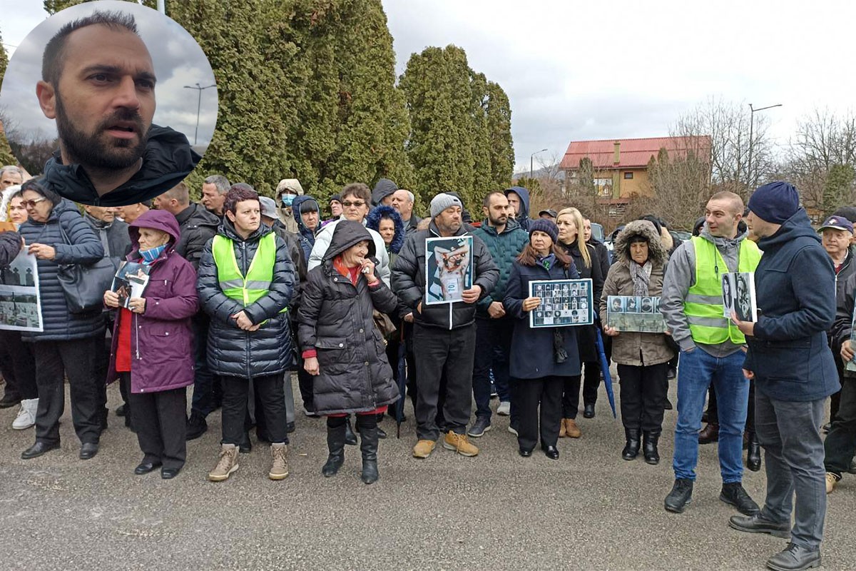 Protest porodica nestalih i poginulih Srba, Vučetić: Sve su mi pobili