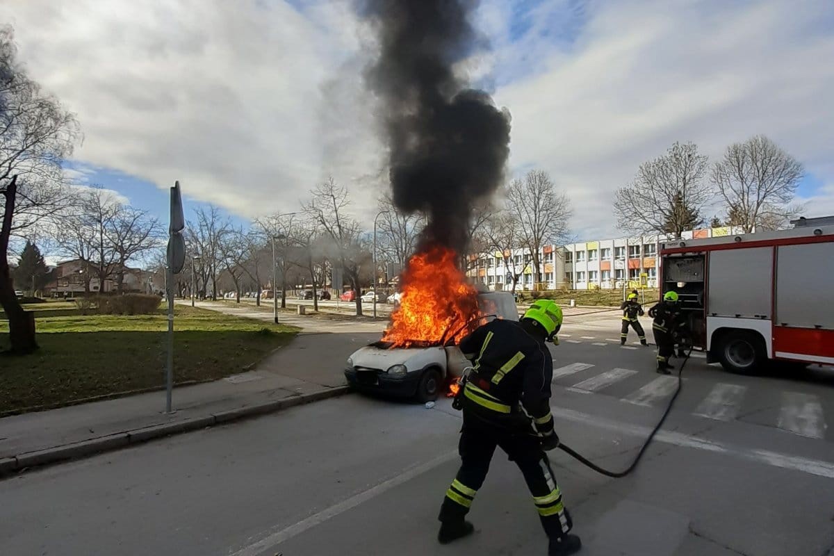 Gorio automobil u Banjaluci