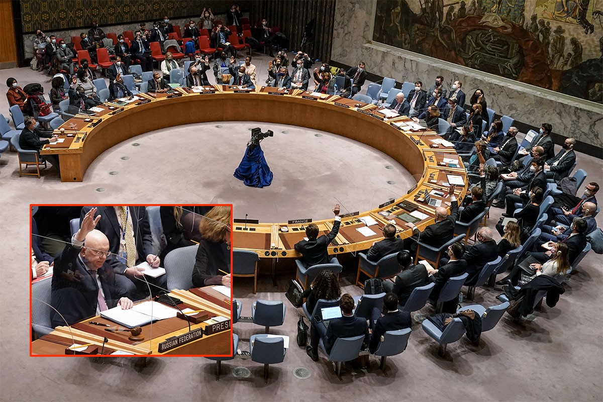 Rusija uložila veto na rezoluciju o Ukrajini, Kina, Indija i UAE bili uzdržani