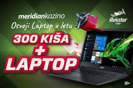 Samo Meridian kazino: Zaigraj Aviator i osvoji laptop!