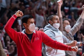 Đoković bodri košarkaše Zvezde protiv Makabija
