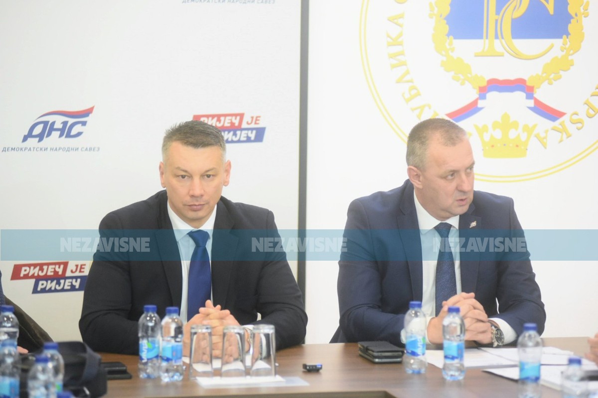 Potvrđeno: Nešić i Jovičić kandidati DNS-a za Predsjedništvo BiH i predsjednika RS