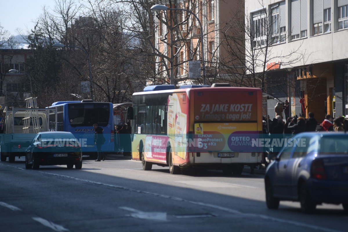 Petominutni štrajk banjalučkih prevoznika