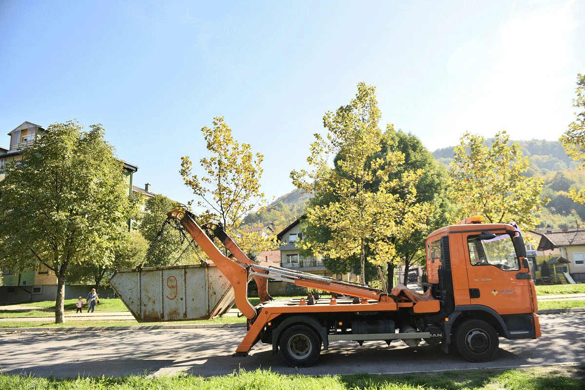 Raspored kontejnera za odlaganje kabastog otpada u centru Banjaluke