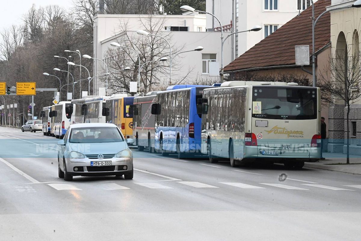 Protest prevoznika u Banjaluci, traže od gradonačelnika da poštuje ugovor