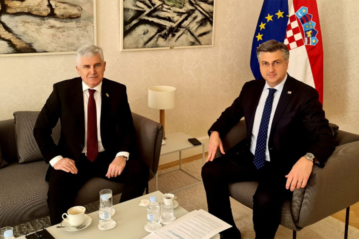Čović upoznao Plenkovića da SDA "opstruiše izmjene Izbornog zakona"