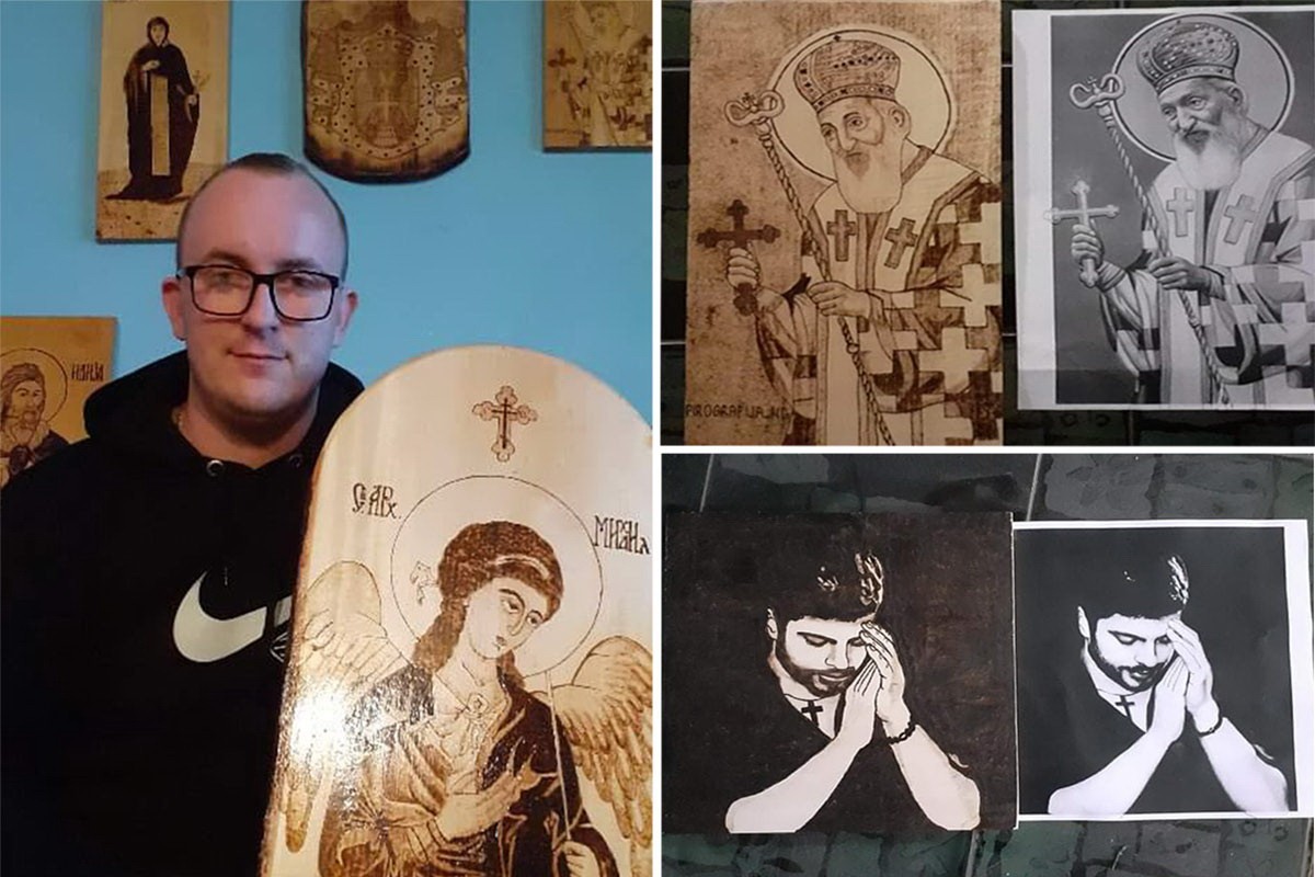 Mirko Kreća vatrom meko bijelo drvo pretvara u umjetnost