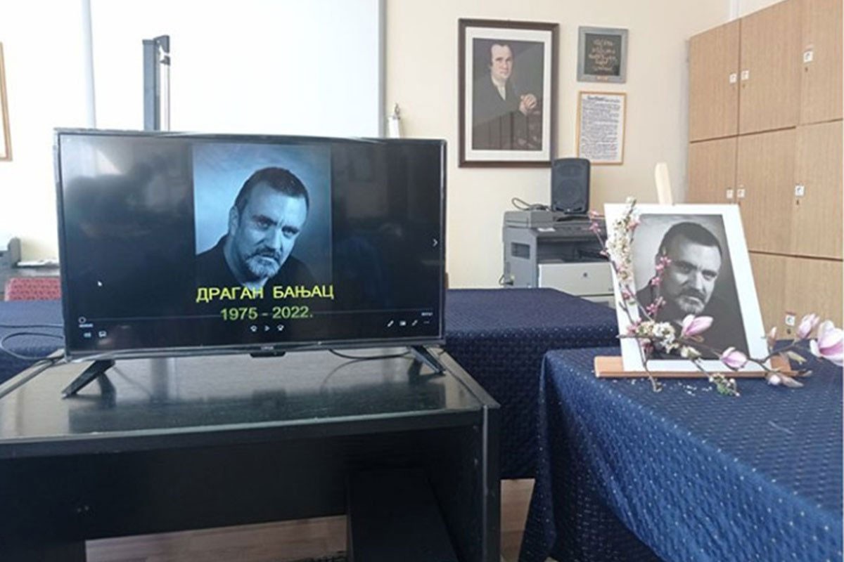 Sjećanje na Dragana Banjca u banjalučkoj školi