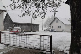 Snijeg u Novom Gradu i Krupi na Uni