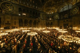 U Aja Sofiji poslije 88 godina odrzana noćna molitva muslimana