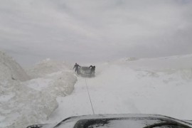 Mećava na Goliji, spasavani putnici