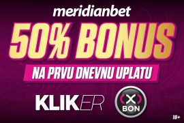 Specijalna ponuda u Meridianu: Uplati Klikerom ili xBonom i zgrabi 50 ...