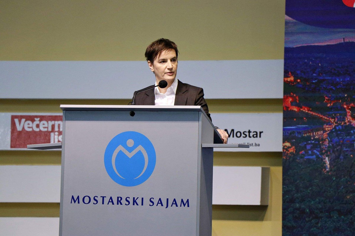 Brnabić: Aerodrom u Trebinju treba da nas spaja, a ne razdvaja