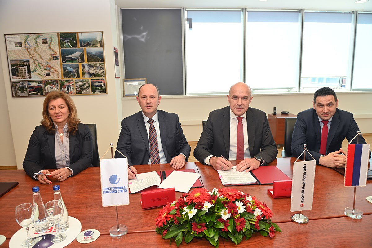 UniCredit Bank Banjaluka i ERS potpisale ugovor od 30 miliona za izgradnju HE "Bistrica"