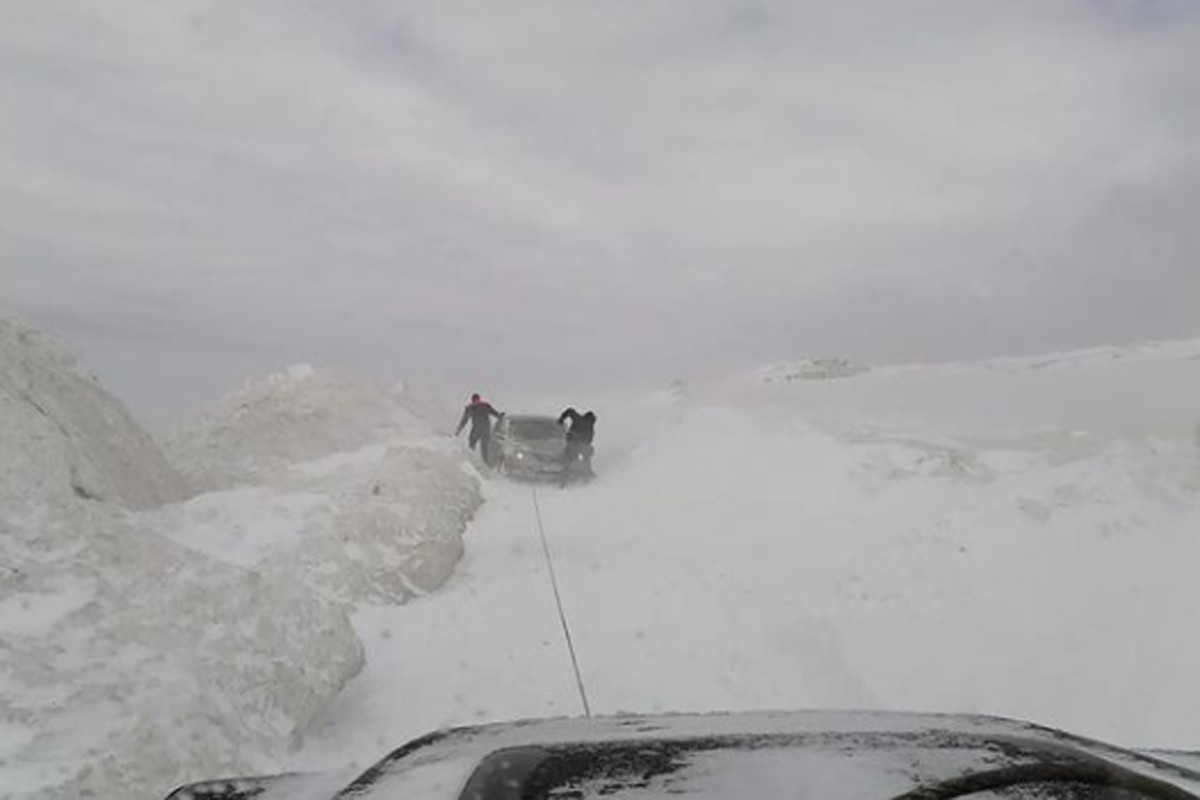 Mećava na Goliji, spasavani putnici