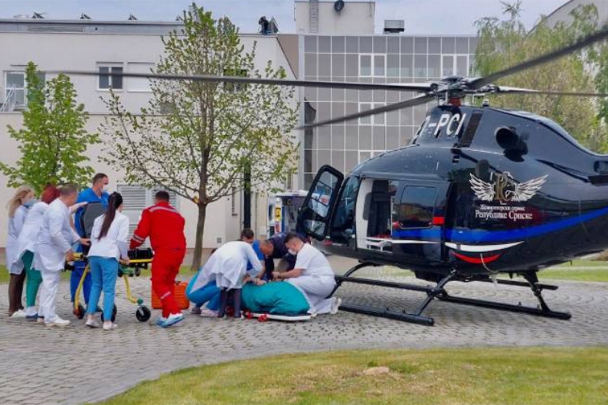 Helikopterski servis Srpske transportovao trudnicu iz Bijeljine u UKC Srpske