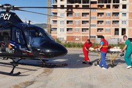 Povrijeđeni dječak helikopterom prebačen iz Trebinja u Banjaluku