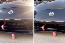 Pokušao automobilom zdrobiti limenku, evo kako je prošao
