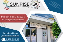 Mikrokreditna Fondacija SUNRISE u Banjaluci na novoj lokaciji i adresi