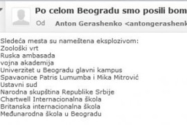 "Novostima" stigao mejl: Postavili smo bombe po celom Beogradu