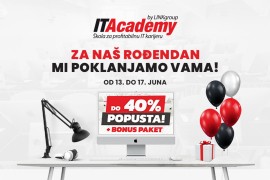 ITAcademy vam za svoj rođendan poklanja do 40% popusta na školarine