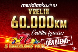 Vreli dobitak na Meridian kazinu: Tuzlak bogatiji za 60.000 KM