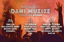 "Banjalučki dani muzike" - trodnevna zabave uz vrhunske bendove
