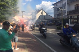 Motoristi ocrtavali krugove na asfaltu