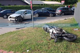 Nezgoda u Banjaluci, povrijeđen motociklista