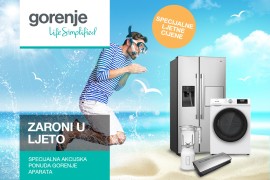 Specijalne ljetne cijene: Zaroni u ljeto - velika Gorenje ljetna akcija