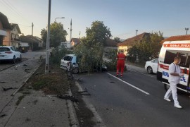 U nezgodi u Banjaluci dvoje povrijeđenih, na vozilo palo drvo