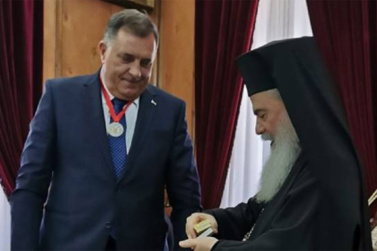Dodik dobio Orden Јerusalemske patrijaršije, priznanje za cijelu Srpsku